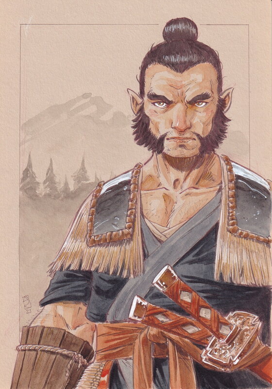 Nicolas Demare, West Fantasy - illustration Otsuka - Illustration originale