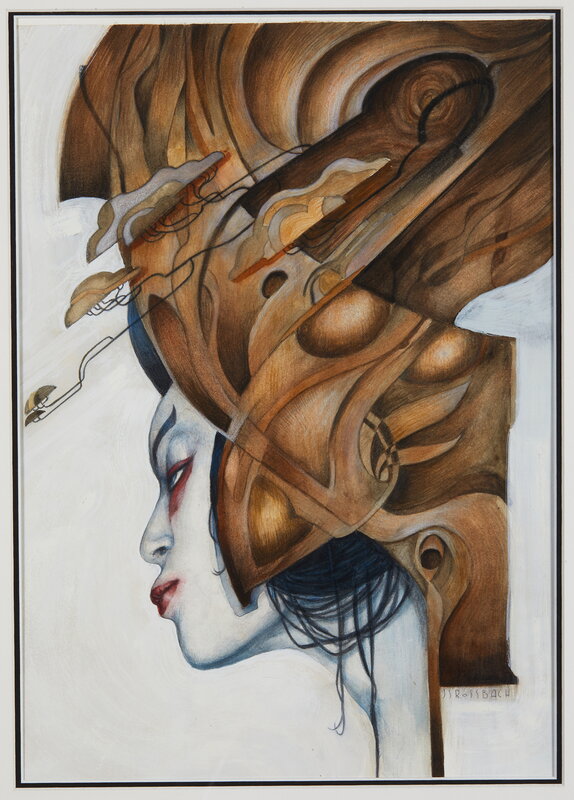 Jean-Sébastien Rossbach, Portrait pour exposition - Illustration originale