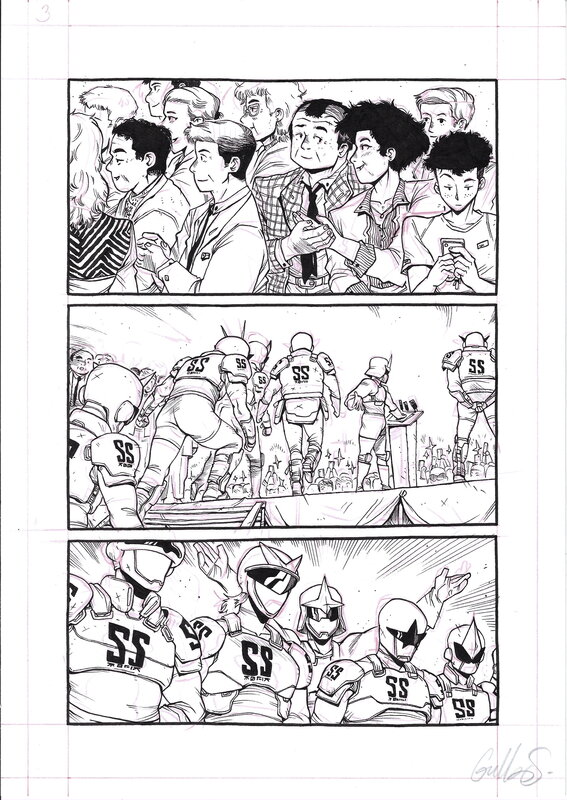 En vente - Guillaume Singelin, Shin Zero 2 - Planche originale 168 - Planche originale