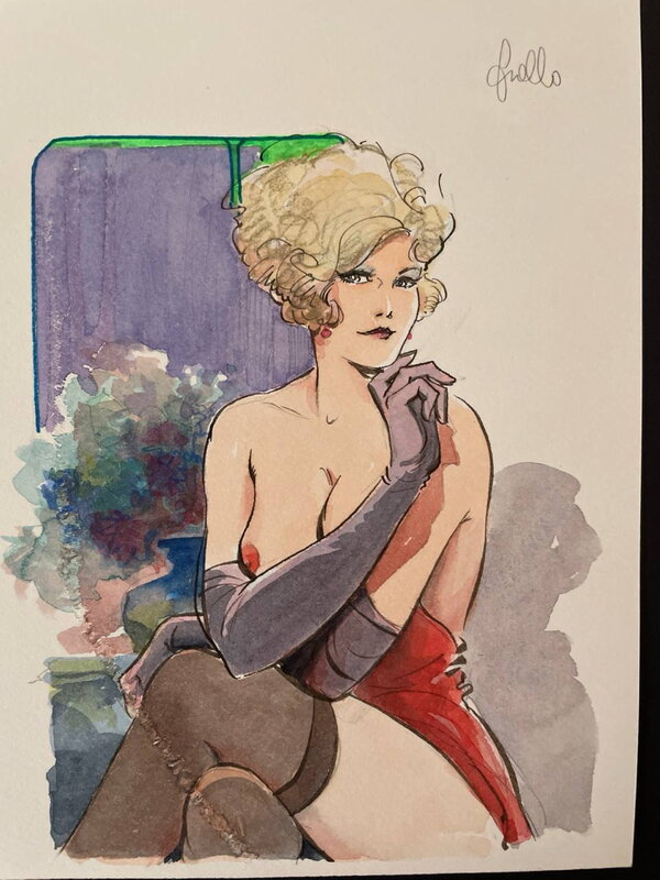 Leone Frollo, Mona Street a colori - Illustration originale