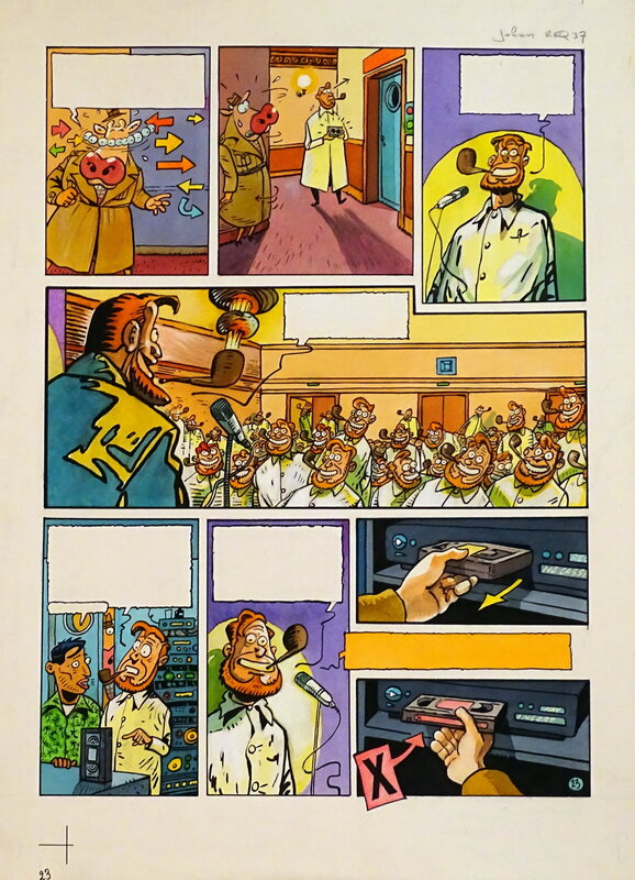 En vente - Johan De Moor, Lait Entier Requiem Pour Une Vache pl.37 - Planche originale