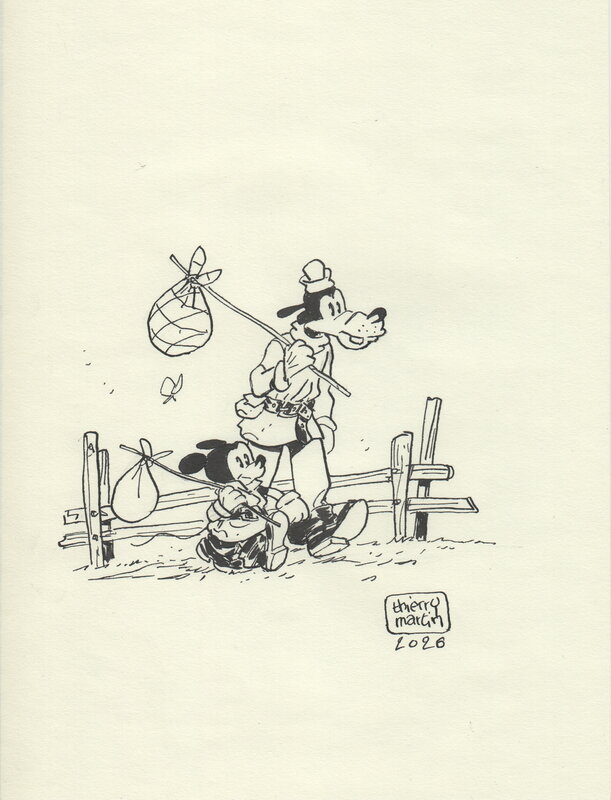 Mickey et Cie by Thierry Martin - Original Illustration