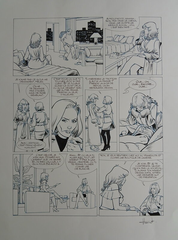 Alain Henriet, Jean Van Hamme, William Vance, XIII Mystery - Tome 14 : Traquenards et sentiments - Henriet - Planche originale