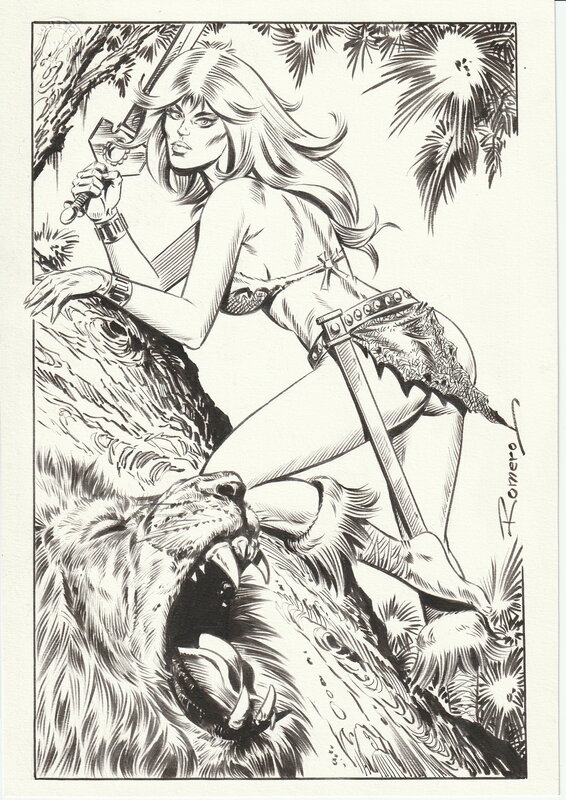 Axa par Enrique Badia Romero - Illustration originale