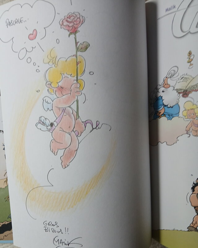 Dédicace Malik - Cupidon - Tome 22 : Une copine pour Cupidon - Sketch