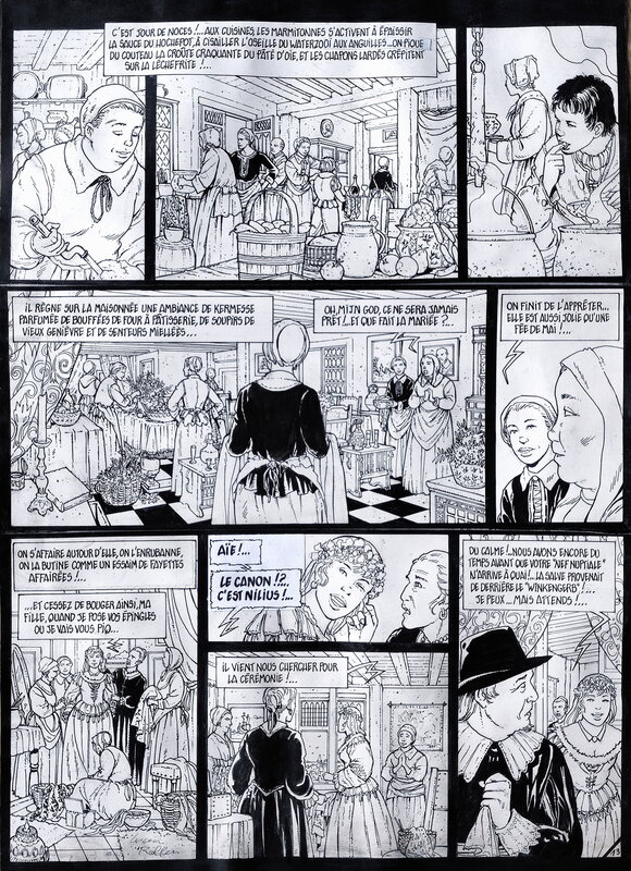 Saskia des vagues par Lucien Rollin - Planche originale