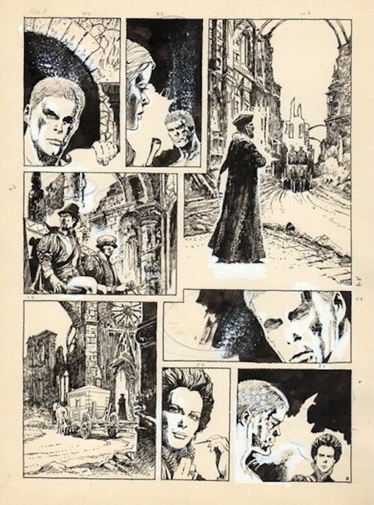 Horacio Lalia, Krantz planche 8 - Parution dans la revue argentine Skorpio - Planche originale