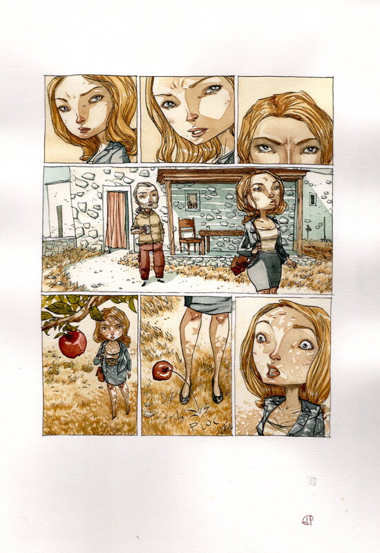 En vente - Grazia La Padula, Tony Sandoval, Les Échos invisibles - planche 035 - Planche originale