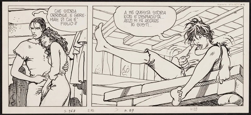 Milo Manara, Estate Indiana - Un été indien - Planche originale
