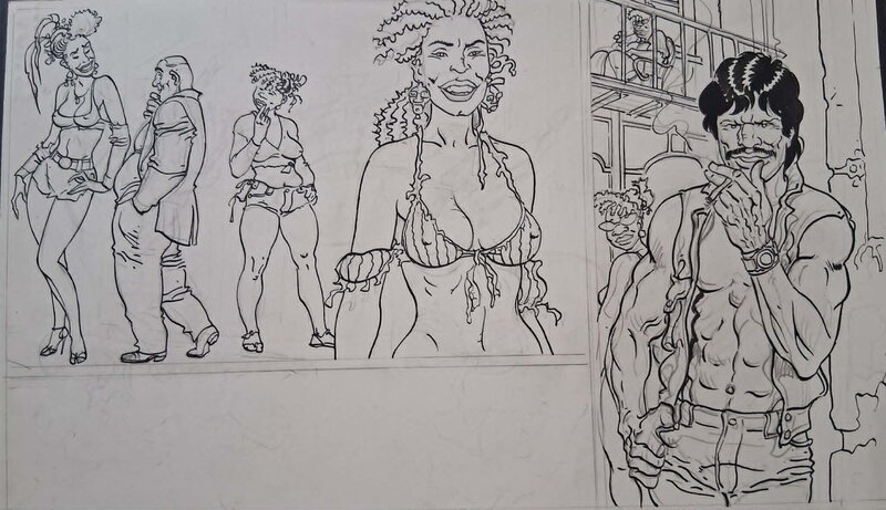 Malik, Archie Cash illustration - Illustration originale