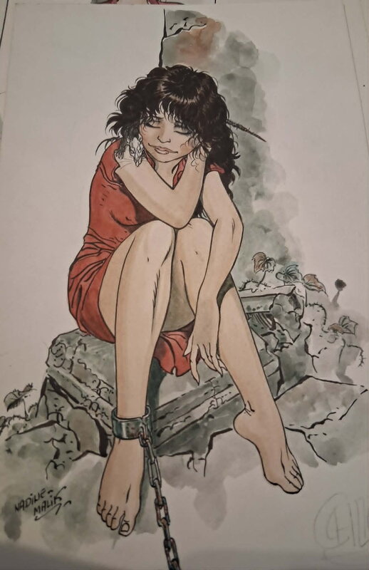Malik girl - Illustration originale