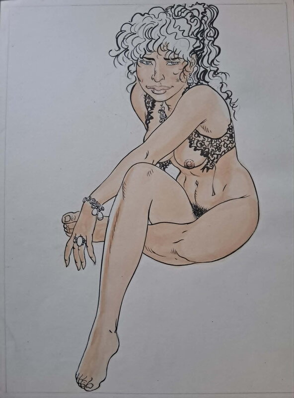 Sexy pinup par Malik - Illustration originale