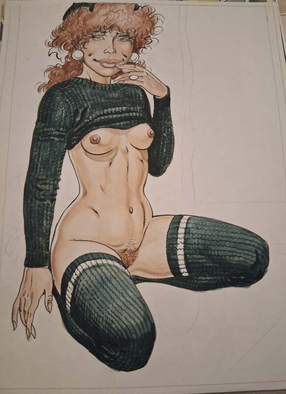 Sexy pinup by Malik - Original Illustration