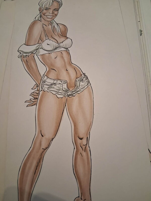 Sexy pinup by Malik - Original Illustration