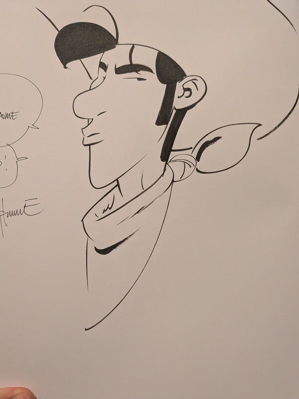 Matthieu Bonhomme, La longue marche de Lucky Luke, édition du Mans - Dédicace