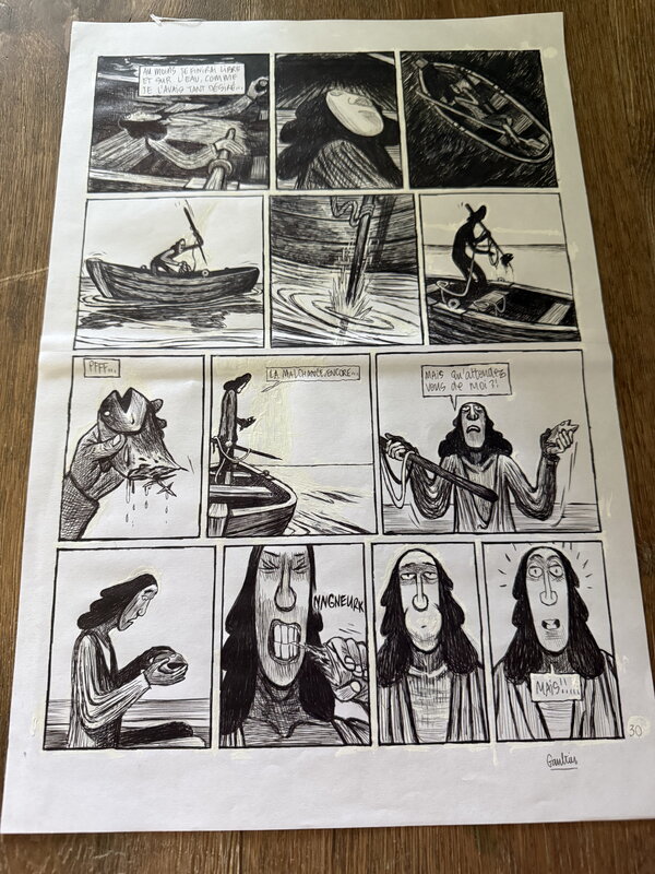Robinson Crusoe par Christophe Gaultier - Planche originale