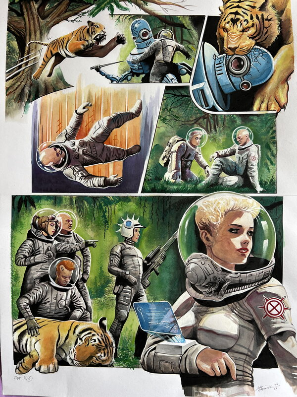 John Heijink, Kapitein Kreis 6 originele pagina - Planche originale