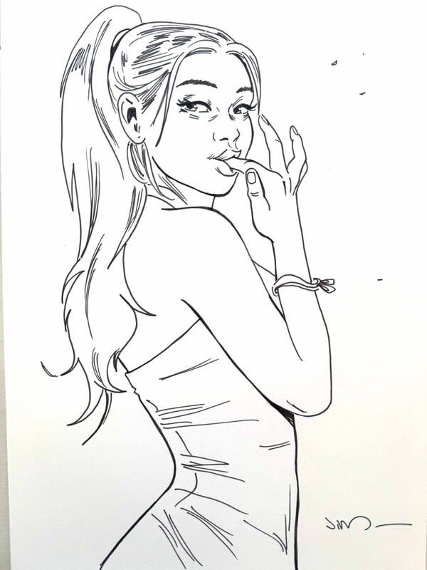 En vente - Zoé  Carrington par Jim - Illustration originale
