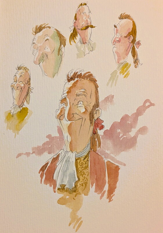 Jean-Luc Masbou, Étude préparatoire, le baron - Original art