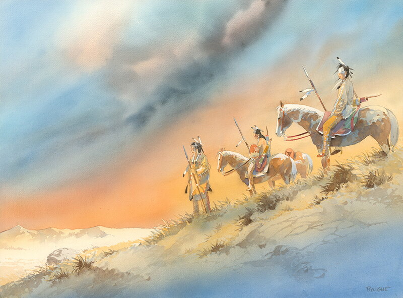 Les guetteurs by Patrick Prugne - Original Illustration