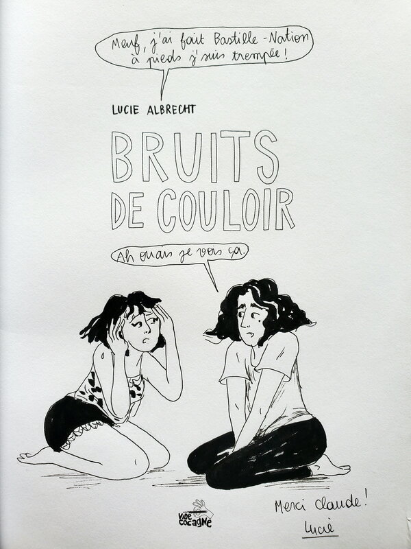 BRUITS DE COULOIR par Lucie Albrecht - Dédicace