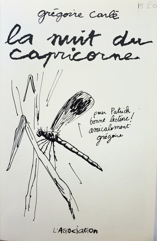 Grégoire Carlé, LA NUIT DU CAPRICORNE - Dédicace