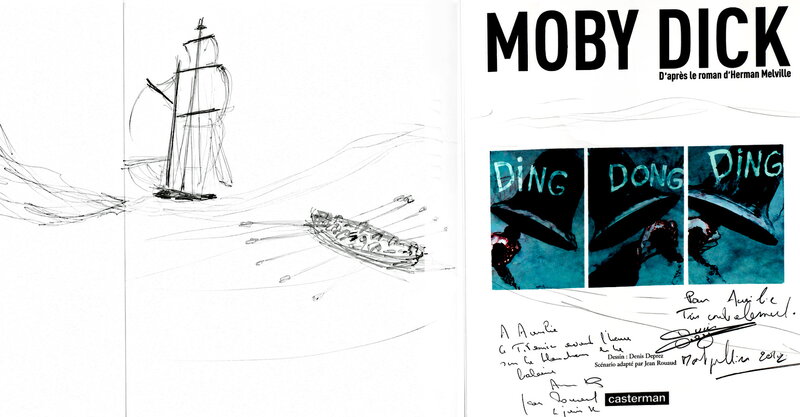 Moby Dick par Denis Deprez, Jean Rouaud - Dédicace