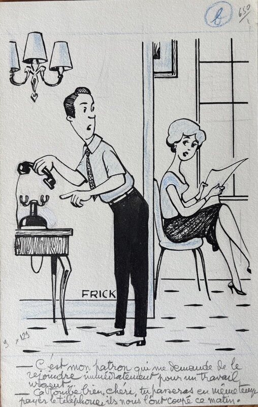 C’est mon patron…. by Louis Frick - Comic Strip