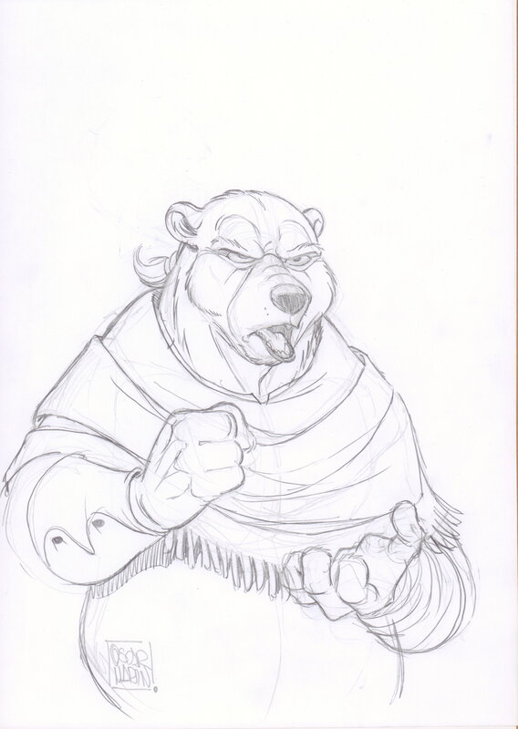 For sale - Oscar Martin, Solo Poderoso Prêt au Combat 2 - Original Illustration