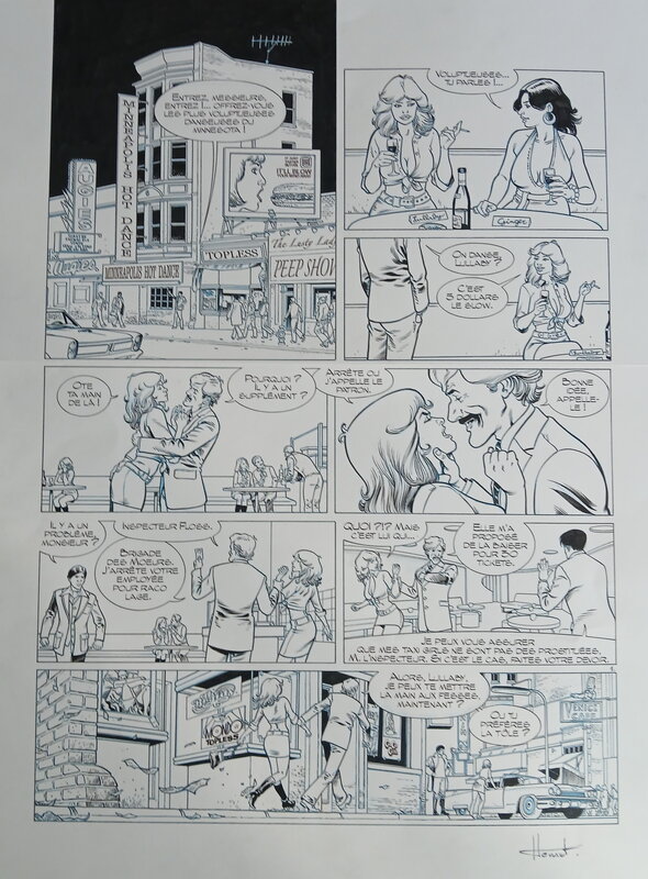 Alain Henriet, Jean Van Hamme, William Vance, Xiii Mystery - Tome 14 : Traquenards et sentiments - Henriet - Planche originale