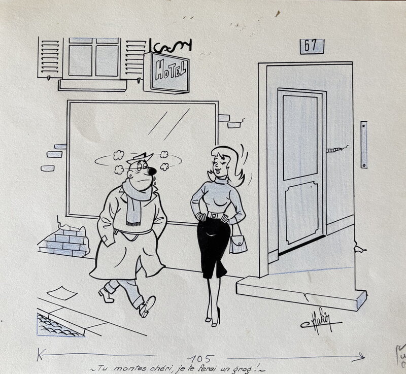 Tu montes chéri ? par Jean Chakir - Illustration originale
