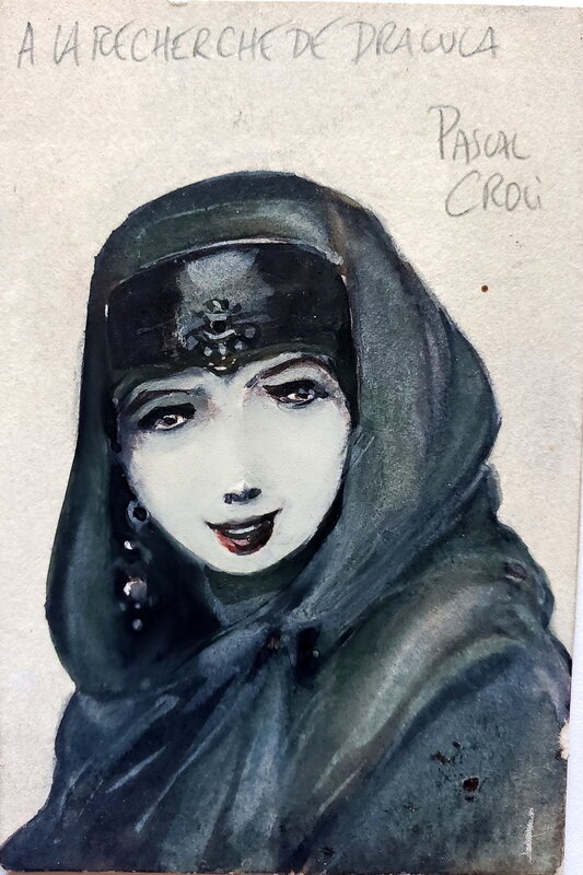 Pascal Croci, petit portrait couleur directe - Original Illustration