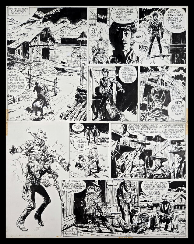 Jean Giraud, Jean-Michel Charlier, Blueberry - La Mine de l'Allemand Perdu - Planche originale