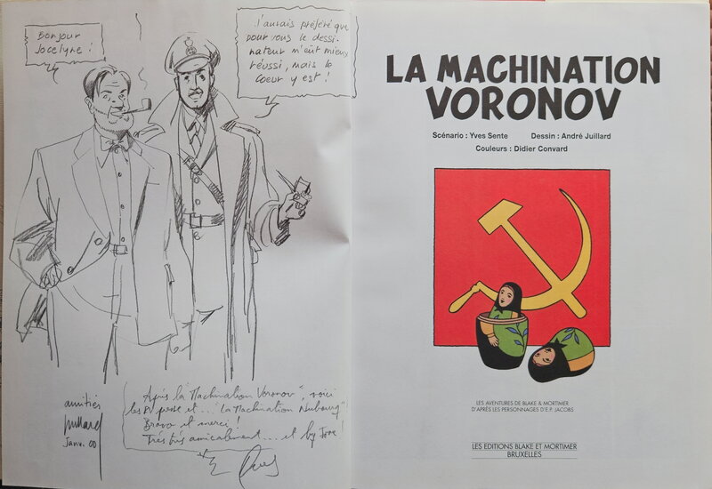 André Juillard, Yves Sente, 2000 - La Machination Voronov - Dédicace