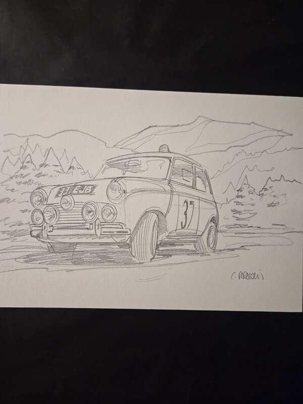 For sale - Christian Papazoglakis, Illustration originale au crayon - Original Illustration