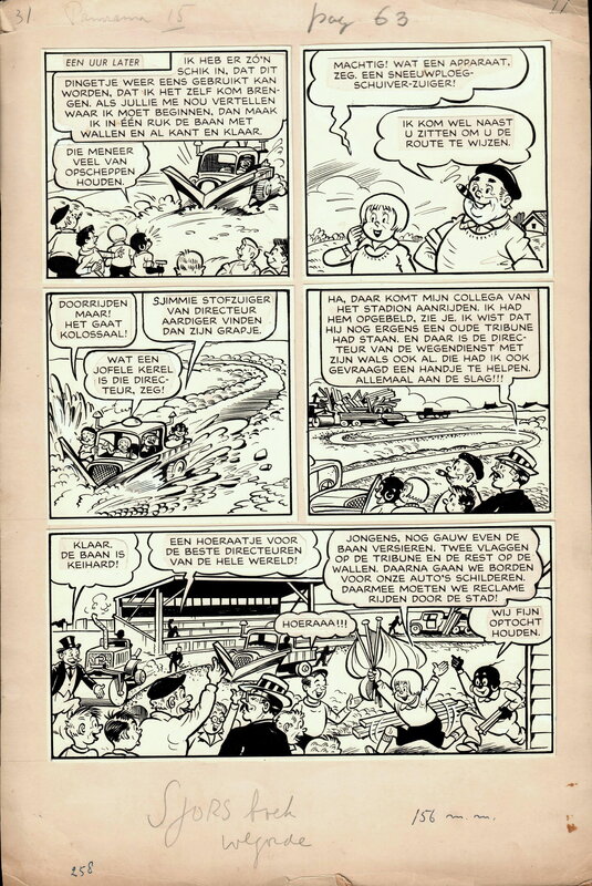 For sale - Frans Piët, Sjors en Sjimmie - De Baanbrekers - Comic Strip