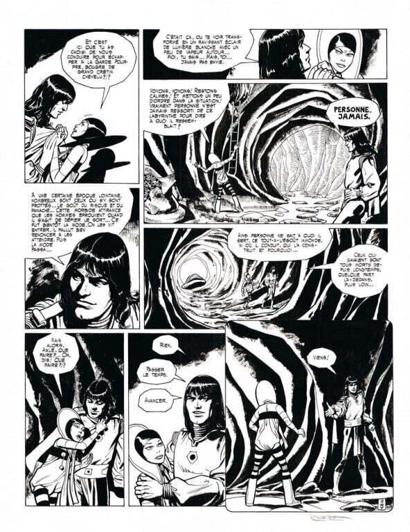Julio Ribera, Le vagabond des limbes. Le Labyrinthe Virginal - Planche originale