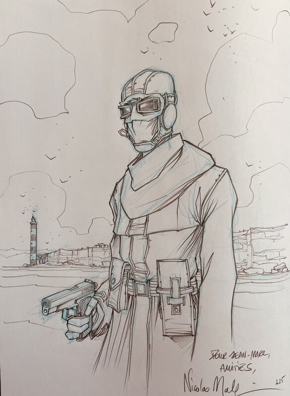 Nicolas Malfin, Le Chacal et son phare-repaire - Illustration originale