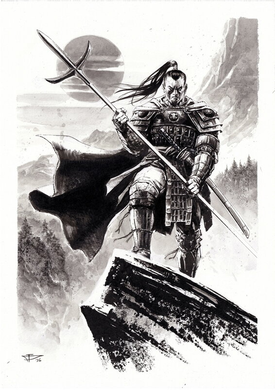 For sale - Dragan Paunovic, Japon Médiéval - Illustration 12 - Original Illustration