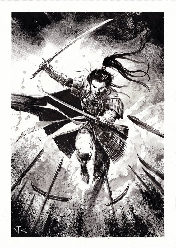 En vente - Dragan Paunovic, Japon Médiéval - Illustration 16 - Illustration originale