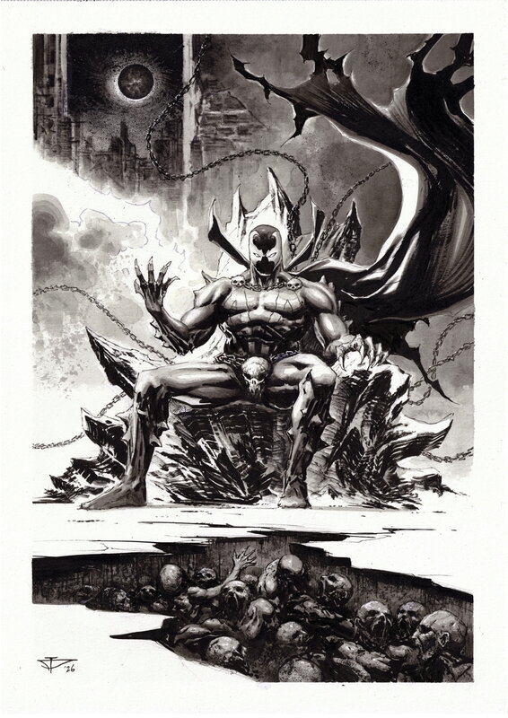 En vente - Spawn par Dragan Paunovic - Illustration originale
