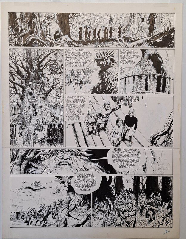 Grzegorz Rosinski, Hans - tome 2 - Le prisonnier de l'éternité - Planche originale