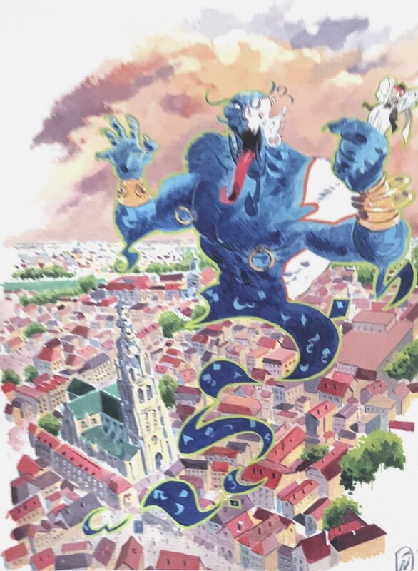 Pierre Alary Sinbad in Breds - Illustration originale