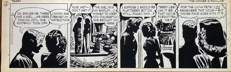George Wunder, Terry et les Pirates 1 nov 1949 - Planche originale