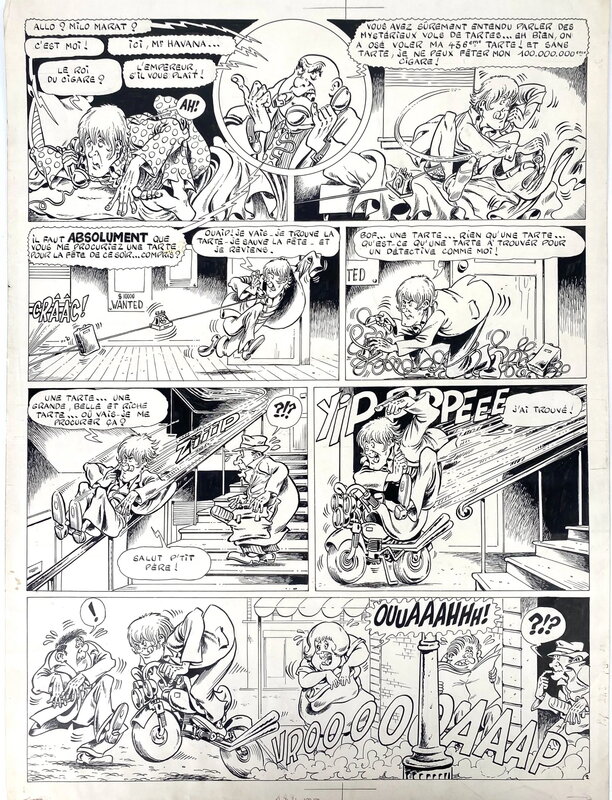 Bonvi, Mario Gomboli, Milo Marat détective privé - Planche originale