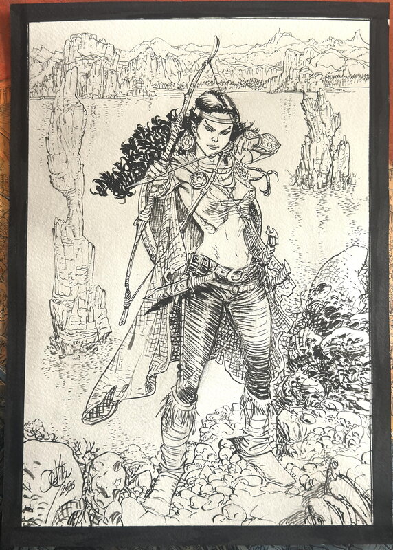En vente - Kriss de Valnor par Giulio De Vita - Illustration originale