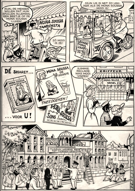 En vente - Frans Piët, Sjors en Sjimmie - Het Verdwijnmiddel - Planche originale