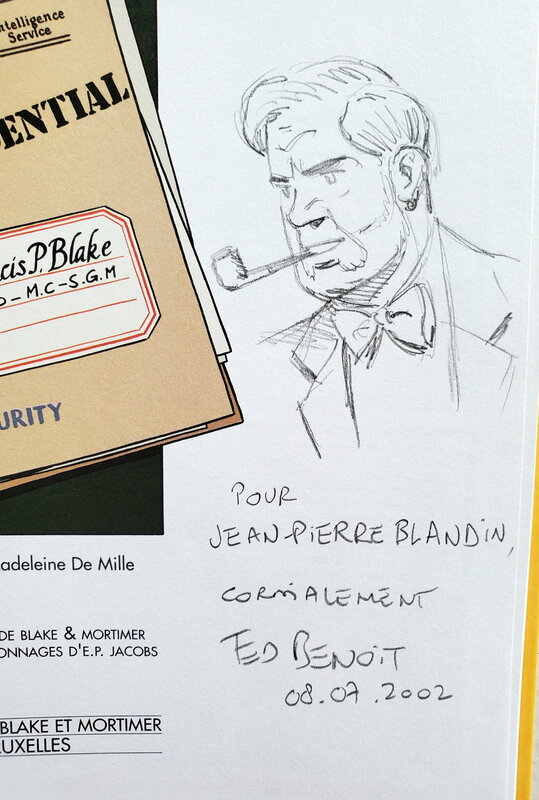 Ted Benoit, BLAKE ET MORTIMER    T13 L'AFFAIRE FRANCIS BLAKE - Dédicace
