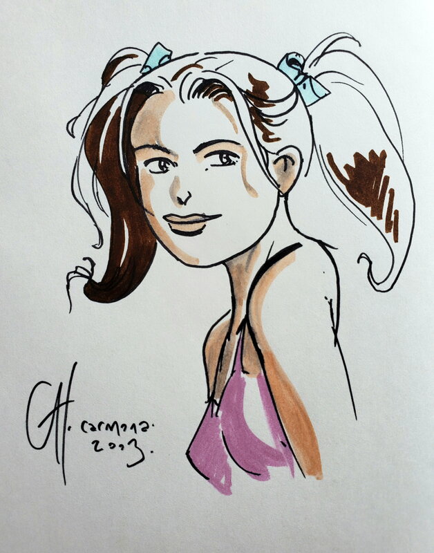Christophe Carmona, LES AVENTURES D'ALINE   T1 LE MANUSCRIT DU LICHTENBERG - Sketch