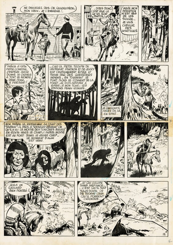 Jerry SPRING par Jijé - Planche originale